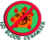 NO BLOOD CERAMICS logo.